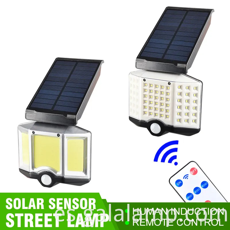 Lámpara de pared de inducción con cuerpo de ABS para iluminación solar